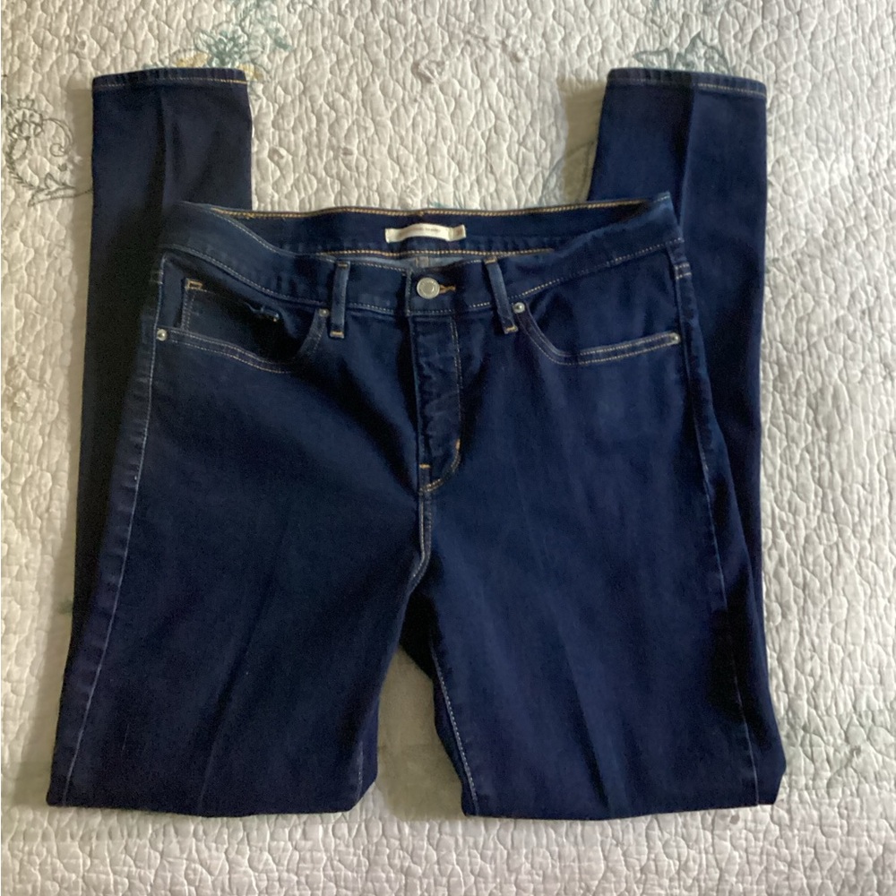 Levi’s Shaping Skinny Women's Dark Blue Jeans - Picture 1 of 3